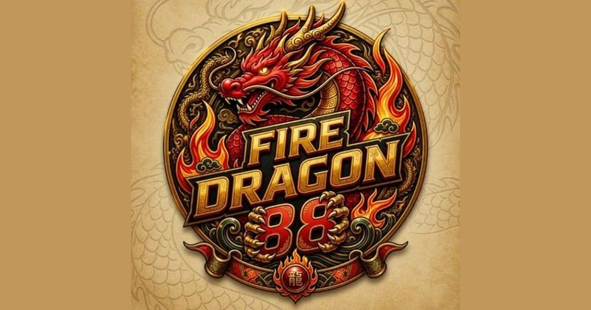 Main Fire Dragon 88 hero banner with a red and gold dragon above casino game icons
